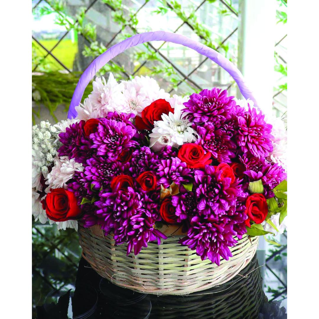 The Royal Amethyst Woven Basket