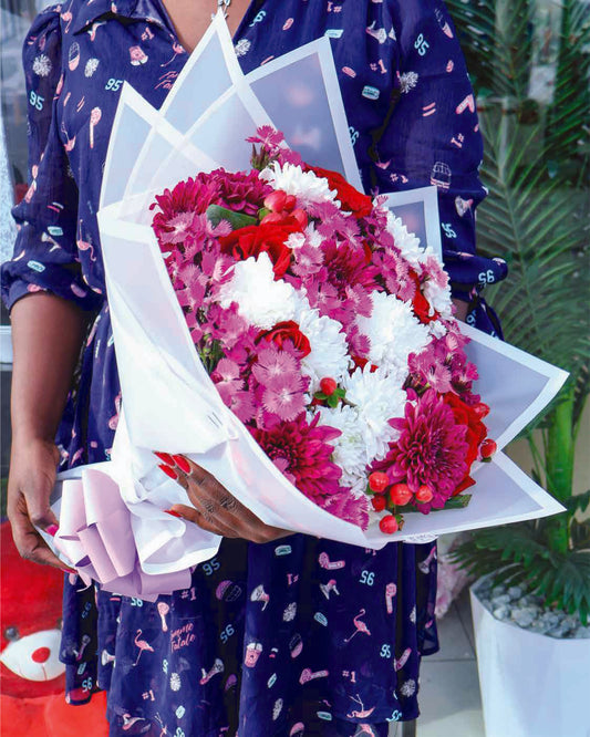 The Crimson Cloud Bouquet