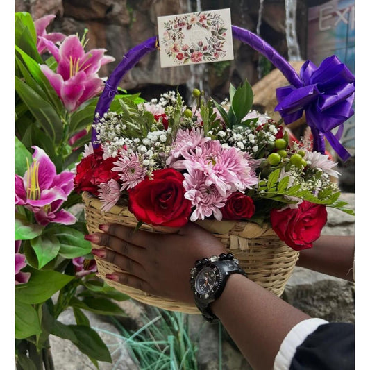 Bountiful Mother's Day Fresh Floral Basket