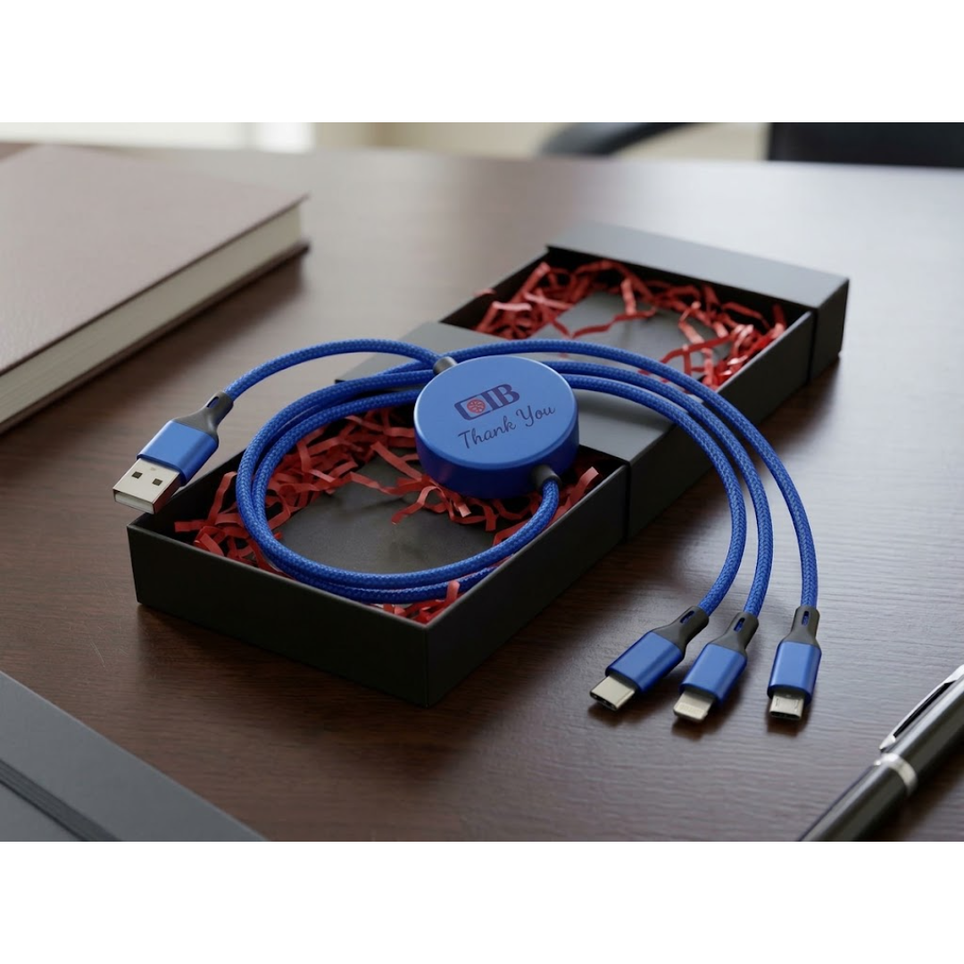 Custom Branded 3-in-1 Charging Cable