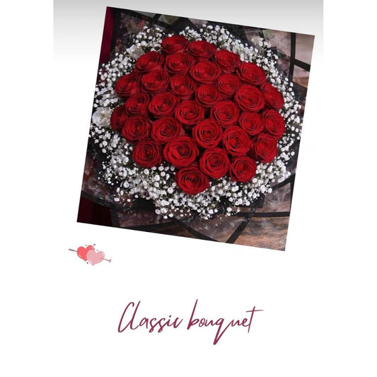 The Classic Crimson Romance Bouquet