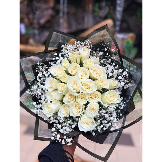 The Petite Ivory Rose Bouquet